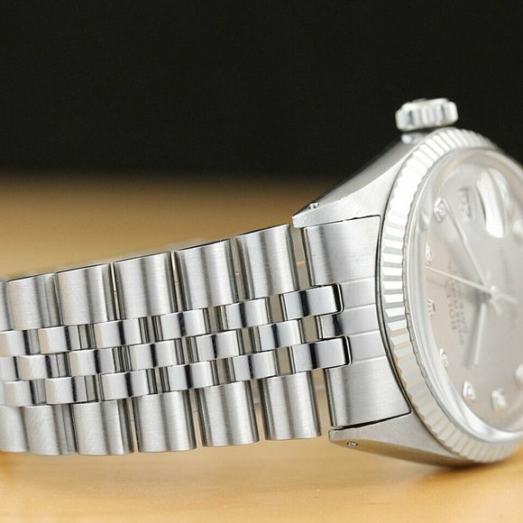 Sale! Rolex 36mm Gray Diamond Men's Watch - Picture 6 of 7